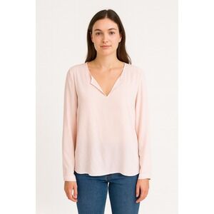 s.Oliver Premium Blush Pink Blouse – Size US 4 Flowy V-Neck